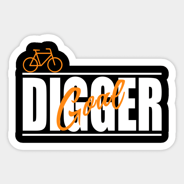 Cycling Goal Digger Sticker by TriHarder12